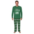 thumbnail image 3 of Family Matching Christmas Vacation Pajama Set, Green Holiday Truck Design with Festive Pants, 3 of 7