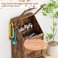 thumbnail image 3 of Yeshouse Comedero para perros con armario y dos tazones elevados, contenedor de comida con tapa abatible, organizador de juguetes y comedero todo en uno para sala y cocina, 3 of 9