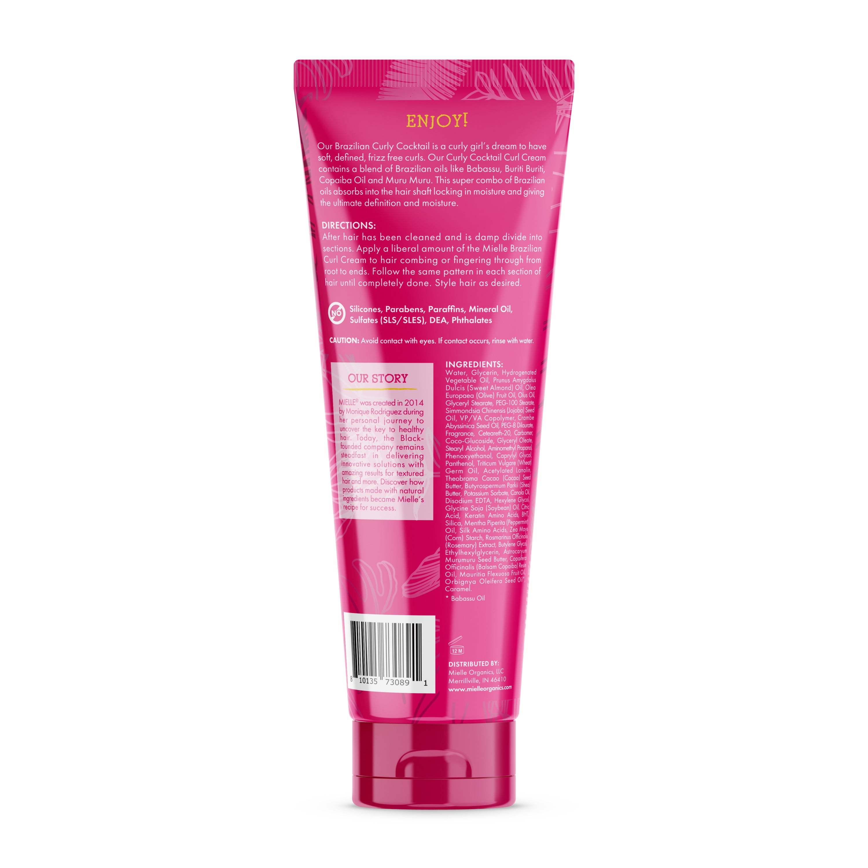 Mielle Babassu Brazilian Curly Cocktail Curl Cream - 7.5 oz