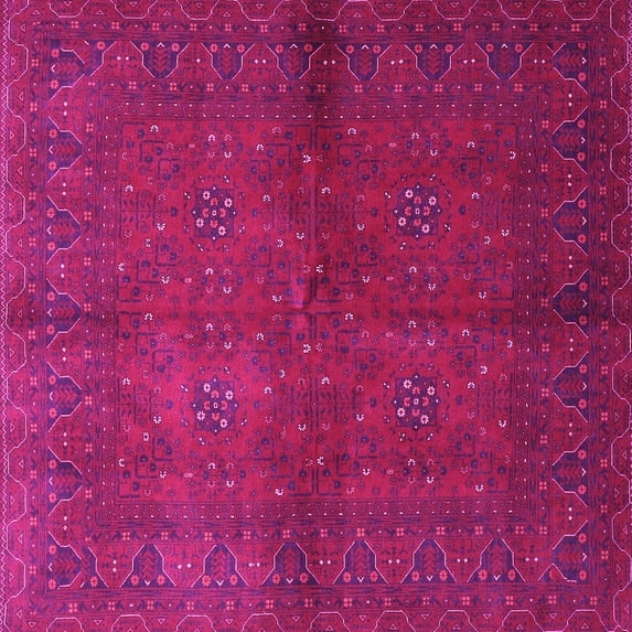Ahgly Company Indoor Square Persian Pink Traditional Area Rugs, 4' Square