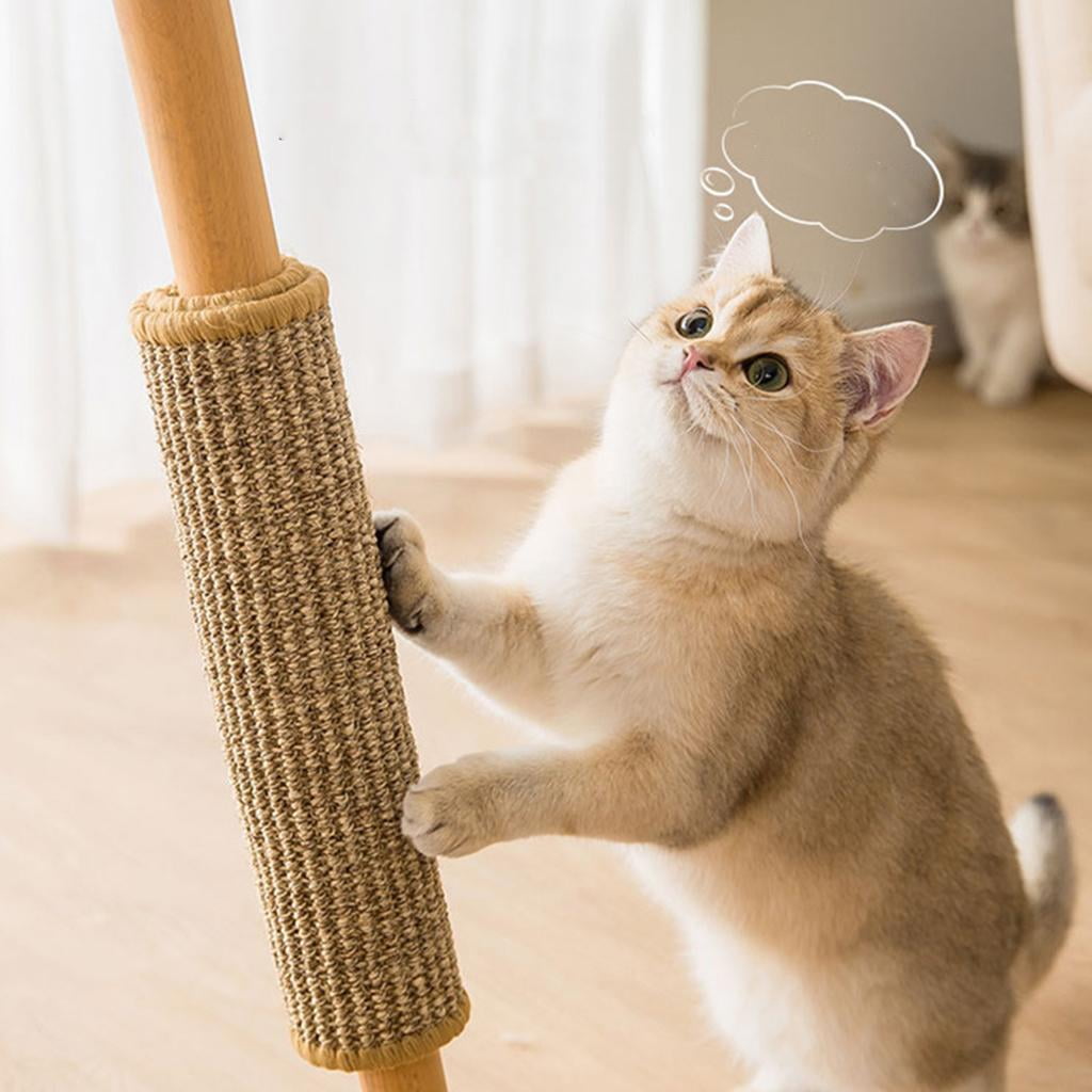 Bvdfgk Cat Scratch Pad, Natural Sisal Cat Scratcher Mat, Horizontal Cat Scratchers for. L