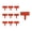 Orange, variant on Outdoor Modular Horticultural Fencing Eco-Friendly Sturdy Plastic Garden Railings Multi Purpose Decorative Fence for Yard Lawn Landscape Protection