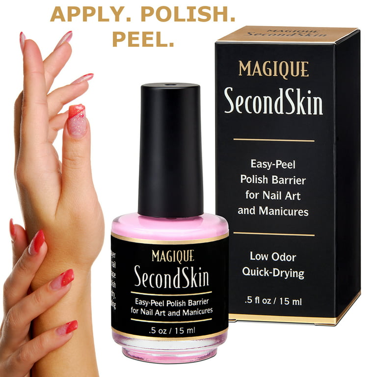 Magique SecondSkin, Liquid Latex Barrier for Nail Art, 0.5 oz