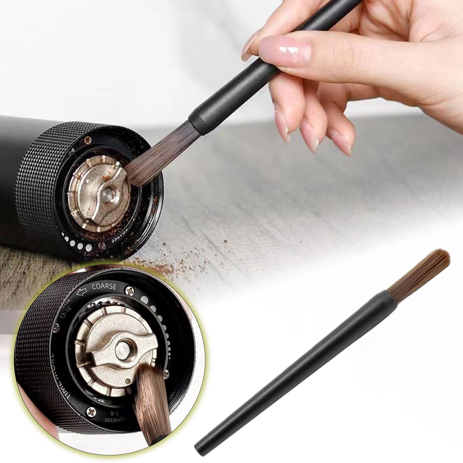 Coffee Grinder Cleaning Brush for Burr Grind Removal and Kitchen Use