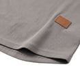 thumbnail image 7 of Stamzod Long Sleeve Shirts for Men Casual V-Neck Textured Knitted Pullover Tops Fall Fashion Workout Oversized Tshirts Gray-3 M, 7 of 7