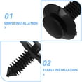 thumbnail image 3 of KAKOWELY door clip trim hinge 100pcs Door Panel Retainer Fasteners Universal Replacement Parts Car Door Panel Clips Retainer Fasteners For Auto Body Compatible for Ford, 3 of 5