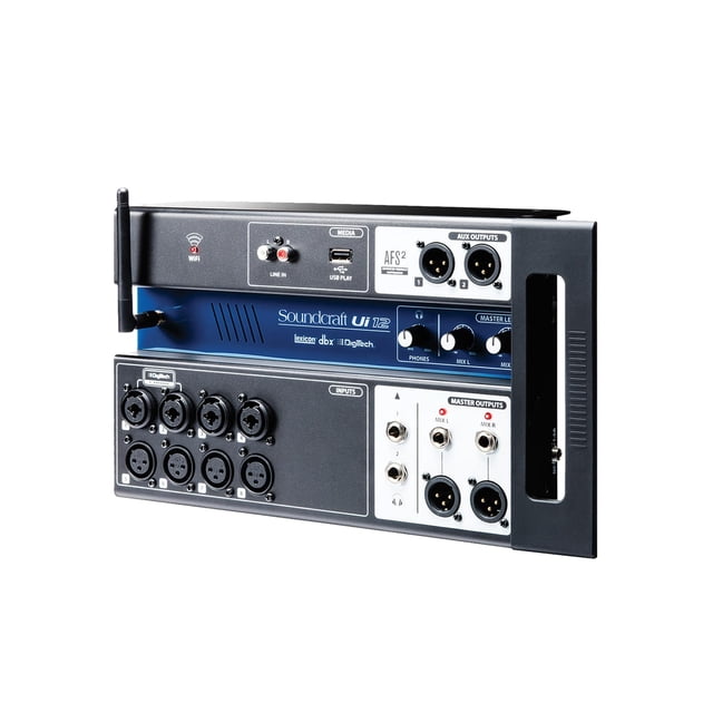 Mezclador digital Soundcraft Ui12 de 12 entradas con mando a distancia