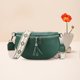 thumbnail image 4 of Bolso Con para Mujer Bolso Pecho Versátil Bolso Holgado Cuero Genuino (verde), 4 of 9