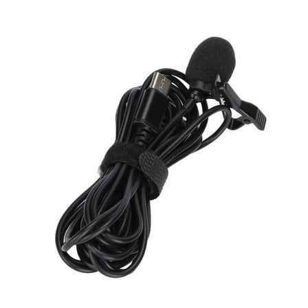 Rewera Universal USB-C Lapel Clip Microphone for Smartphones, PCs, and Camcorders