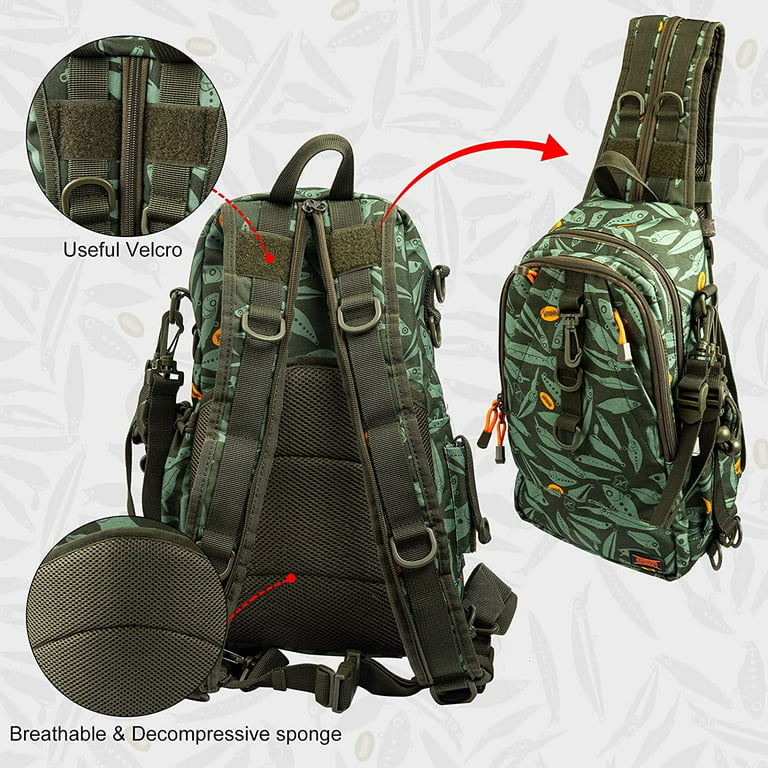 Buy KINGDOM Fishing Tackle Backpack with 2 Fishing Rod Holders