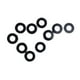 thumbnail image 2 of 10 piezas de anillos de ojales para bádminton, accesorios, protectores de alambre, reparación de cuerdas de repuesto Negro, 2 of 9