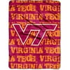 Virginia Tech Hokies 46x60 Grunge Design Micro Raschel Plush Throw