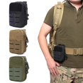 thumbnail image 1 of Tactical Molle Pouch Military Waist Pack First Aid Kits Bag Medical Pouch Outdoor EDC Tool Pack Hunting Camping Emergency Bag Tw,Black, 1 of 5
