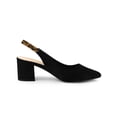 thumbnail image 3 of BLISSFUL STEP Escarpins à Talon Bloc pour Femmes Slingback Talons Noirs 9,5, 3 of 8