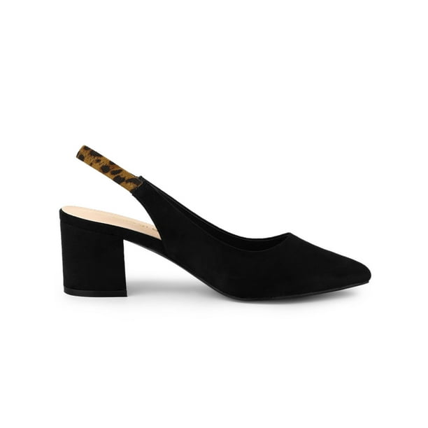 Allegra K Women's Block Heel Pumps Slingback Heels 