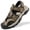 Khaki, variant on Men’s Closed-Toe Outdoor Hiking Sandals, Breathable Adjustable Sport Sandals with Non-Slip Rugged Sole