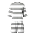 thumbnail image 7 of MAIHAN Women Casual Outfits Spring Outfits Short Sleeve Tops Shorts 2pcs Women Tops and Trousers Set Dressy Casual Outfits for Women, 7 of 7