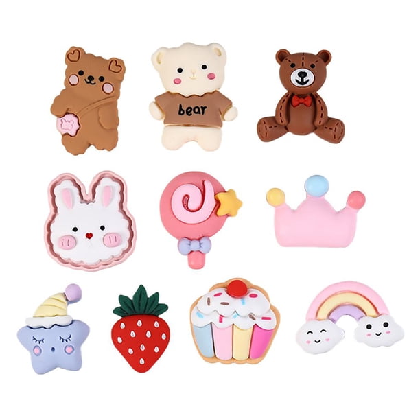 Pegatinas 3D Resina Dibujos animados DIY Niños Pega Autoadhesivo Taza de agua Calcomanías 4pcs