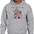 thumbnail image 2 of Lookin' Like a Snack Christmas Hoodie Sweatshirt Unisex Small Grey, 2 of 5