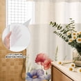 thumbnail image 3 of No Hook Shower Curtain, Spring Floral Shower Curtains for Bathroom with See Through Top Window, Colorful Summer Botanical Flowers Vintage Waterproof & Washable Bath Curtain Long 72"x78", 3 of 9