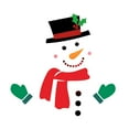 thumbnail image 1 of koolsoo Snowman Refrigerator Sticker Funny Waterproof for Cabinets CT032, 1 of 9