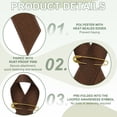 thumbnail image 3 of Uxcell Satin Awareness Ribbons with Pins for Charity Public Social Party Event - 100 Pcs & 3 Inch & Brown, 3 of 7