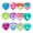 Heart-Random Color, variant on 10-50pcs Mini Pop Keychain Toddler Sensory Fidget Toys Bulk Classroom Prizes Kids Birthday Party Favors Wedding Gift for Guests
