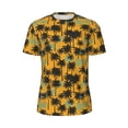 thumbnail image 5 of Wukai Hawaii Palms Print Men's Short-Sleeved Mesh T-Shirt,Quick-Dry Short Sleeve Workout T-Shirt-6X-Large, 5 of 8