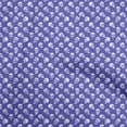 thumbnail image 1 of oneOone Cotton Jersey Violet Fabric Skull Dress Material Fabric Print Fabric By The Yard 58 Inch Wide, 1 of 4