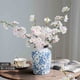 thumbnail image 2 of Con jarrón de simulación de flor de cerezo for sala de estar, flores falsas, adornos decorativos de interior, porcelana celadón, 2 of 6