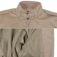 thumbnail image 3 of Men's Athletic Lightweight Water Resistant Slim Fit Racer Jacket (Beige, 3XL), 3 of 4