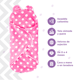 thumbnail image 3 of Swaddle Taquito para Bebés Masho Saco de Invierno Rosa 0-4 meses, 3 of 5