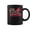 Black, variant on Football Cheer Mom Red Black Pom Leopard Coffee Mugs