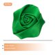 thumbnail image 3 of Uxcell 16Pcs Rosas de Cinta de 2 pulgadas Flores Artificiales de Tela Verde, 3 of 5