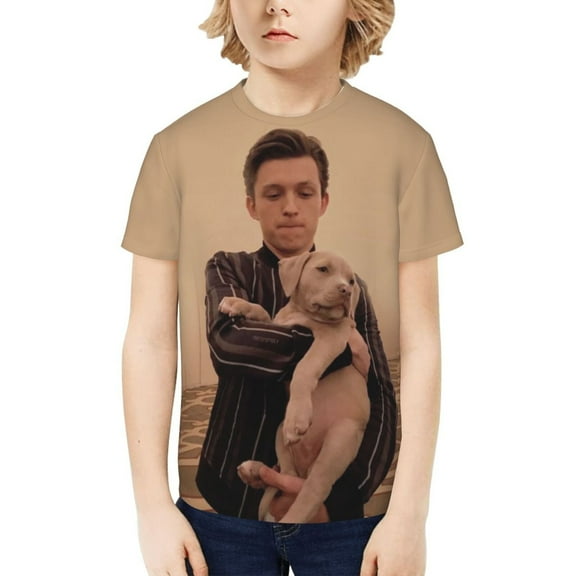 Tom Holland Kids T-Shirt 3d Printed Graphic T-Shirts Boys And Girls Short Sleeve Shirts For Youth Kids X-Small