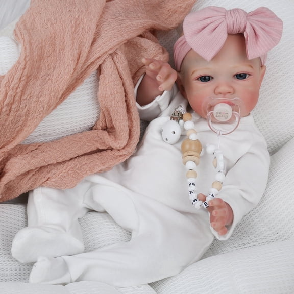 20 inch Reborn Baby Dolls Girl with Soft Weighted Body and Accessories for Kids Age 3