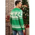 thumbnail image 3 of HAOMEILI Mens V Neck Dress Sweater Long Sleeve Slim Fit Fashion Pullover Sweater, 3 of 6