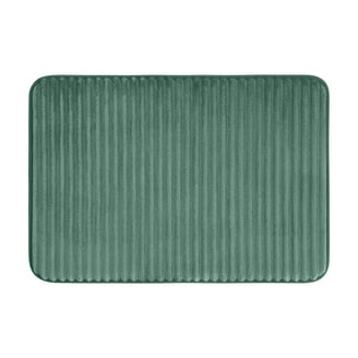 Mainstays Performance Bath Rug, Mint, Shiny Chenille Top, Memory