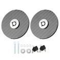 thumbnail image 2 of Universal Car Hood Pins Lock Clip Kit Carbon Fiber Style Engine Bonnet Push Button with 2 Keys, 2 of 5