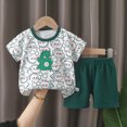 thumbnail image 2 of Toddler Boys Clothes Baby Boy Outfit Sets Baby Boy Summer Clothes 3M 9M 18M 2T 3T 4T 5T 6T Toddler Boy Outfits Dinosuar Set Kaprioy, 2 of 5