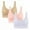 Beige, variant on Bras for Women No Underwire 3Pc Hot Drill Comfortable Non - Underwire Comfortable One - Piece Gathering Non - Trace Vest Type Breathable Bra Underwear Khaki