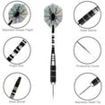 thumbnail image 4 of 2 Sets of Professional Tungsten Darts Set Steel Accessory Set For Indoor Games, 6 Pack Steel Tip Darts, Professional, 4 of 7