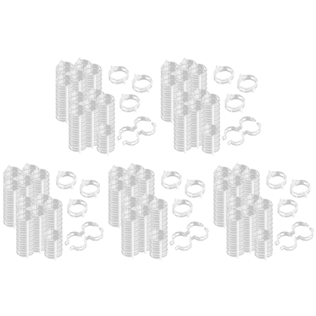 100 Uds Clips Soporte para Plantas Plástico Reutilizables Tomate Vegetal () Blanco