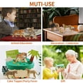 thumbnail image 4 of Toymany 8PCS 2-5" Plastic Jungle Animals Figure Playset Includes Baby Animals, Realistic Lion, Tiger, Cheetah, Leopard Figurines with Cub, Cake Toppers Christmas Birthday Toy Gift for Kids Toddlers, 4 of 9
