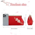 thumbnail image 3 of LinYooLi Women's Satin Evening Clutch Bag Elegant Flower Formal Handbag Simple Classic Purse for Wedding/Prom/Party, 3 of 6
