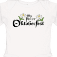 thumbnail image 4 of Inktastic My First Oktoberfest with Edelweiss Flowers Boys or Girls Long Sleeve Baby Bodysuit, 4 of 5