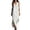 06-White410, variant on XIAONU Womens Solid Maxi Dress Sleeveless V Neck Split Side Linen Casual Sundress