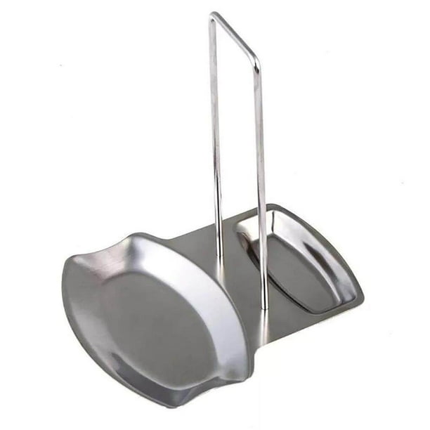 Matsuzay Organizador de cocina, estante para tapas de ollas, soporte para cucharas de acero inoxidable, estante para tapas de ollas, estante para platos Barra de herramientas Matsuzay HA017299-00