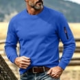 thumbnail image 6 of LYSMORA Men's Crew Neck Pullover Sweatshirt, Long Sleeve Zipper Arm Pocket Loose Casual Daily Athletic Tops, 6 of 8