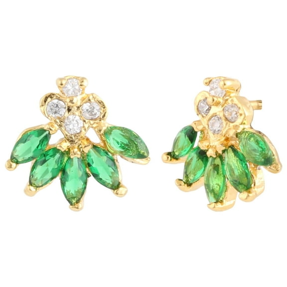 Efulgenz Indian Bollywood Designer Traditional CZ Stud Earrings Jewelry for Women and Valentine Day Gift for Her